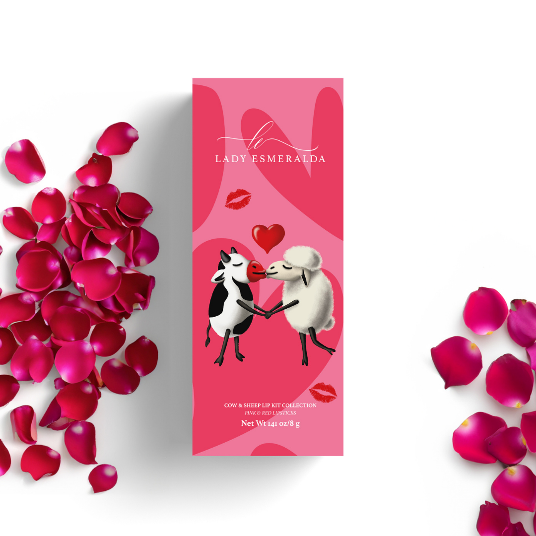 Full Collection The Cow & Sheep Collection Lipstick Collection with Mug