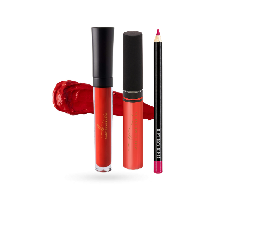 Christmas Lip Kit with Red Lipgloss